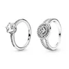 2021 Trendy Ring 925 Silber Stapelbare Ringe Unendliche Blume Prinzessin Wishbone Herz Frauen Finger Ringe