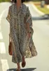 Cover-ups Kaftan Beach Print SnakeSkin Swimsuit cover up Kimono Plage Robe Femme Long Dress Sarong wear 210629