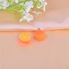 Abalorios de arcilla naranja sandía 3D, colgante de fruta bonita para pulsera de pendientes, fabricación de joyas DIY