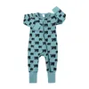 Pasgeborenen baby pyjama peuter bodysuit baby romper meisjes jongenskleding lange mouwen printen overalls voor baby's