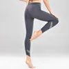 L22 Women Leggings Yoga Pants Naken Slipe Octave Gym kläder Mesh Wave Feet High midje Fitness Activewear Sexy Leggins4571173