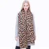 Top Luxo Leopard Imprimir Outono Inverno Mulheres Moda Moreto SHAlw Scarf Atacado