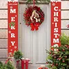 Decoratieve bloemen kransen heilige kerst krans met lichten kerststal Xmas slingers 40 * 40 cm voordeur muur decoraties jaar decor