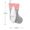 Christmas Stockings Szwedzki Gnome Pluszowy Kominek Wiszące Ozdoby Worki Prezent Boże Narodzenie Sezon Party Wystrój Phjk2111