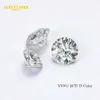 Jeweepisode 2ct d färg vit 8mm runda klippa moissaniter lösa ädelstenar diy ring smycken med gra certifikat grossist h1015