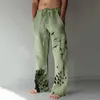 Pantalon Charge Large en lin pour hommes, vêtements de rue larges 5XL, Harajuku, printemps 2021