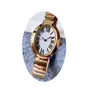 Hoge kwaliteit dameshorloge met ovale vorm Quartz Sapphire Pink Dameshorloges Roestvrij stalen band Watches2387