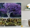 Shower Curtains Tree Of Life Magical Mysterious At Night With Birds And Fishes Home Bath Curtain