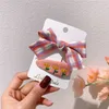 2 stuks Nieuwe Zoete Meisje Prinses Leuke Geborduurde Bloemen BB Clip Mode kinderen Stof Rooster Boog Eendenbek Clip Hoofddeksels