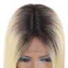 Ishow Transparent 13x1 T partie dentelle perruques de cheveux humains brésilien droite courte Ombre couleur Bob perruque 613 Blonde bleu rouge violet