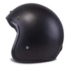 Motorcycle Helmets Motorbike Rider Retro Open Face Helmet Casco Casque Moto Vintage Dot S M L Xl Matte Black CEMotorcycle