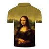 Polos pour hommes Tendance Chemise 3D Peintures de renommée mondiale Vêtements d'impression Art d'été Streetwear