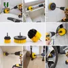 22Pcs Set Electric Drill Brush Scrub Pads Kit Power Scrubber Cleaning Kit Cleaning Brush Scouring Pad for Carpet Glass Car Clean 2256o