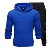 Survêtements pour hommes Survêtement pour hommes Costume de jogging Sweat à capuche à rayures latérales Ensemble homme polaire et pantalon mâle vêtements de travail Jogger vêtements de sport