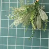 Ghirlande di fiori decorativi 1pc Stachys Foglia di erba Combinazione Bouquet per la casa fai da te Composizione floreale Materiale Decorazione della festa nuziale Ar