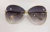 Solglasögon för kvinnor 0842 Nickie Gold Green Shaded Lady Fashion Glasses Summer UV400 Protection Eywear med Box2742640