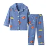 Çocuk Termal Iç Çamaşırı Seti Çocuk Karikatür Giysileri Sonbahar Kış Sıcak Artı Kadife Kalınlaşmış Pantolon Kızlar Termal Pijama 210908