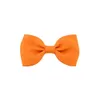 Partihandel 2,75 inches Barn Hairclips Girl Solid Bows Barretes Baby Hair Tillbehör Kids Hairpins 20 Color Designer Headband