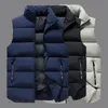 Men's Vests Mens Vest Jackets And Coats Thicken Winter Zipper Coat Warm Sleeveless Jacket Casual Portable Waistcoat Size 8XL