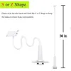 Mobiltelefon Tablet Stand Mobile Holder Clip Long Arm Gooseneck Bracket Wall Mount iPad 11 Pro Max 8 XR Samsung Support