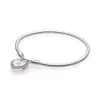 NEUE 2021 100% 925 Sterling Silber Rosa Diamant Liebe Herz Armband Fit DIY Original Fshion Schmuck Geschenk