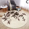 Carpets Chinese Style Abstract Art Landscape Round Floor Mat For Living Room Coffee Table Carpet Bedroom Rug Non-slip Hallway
