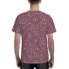 Men's T-Shirts Promo Baseball Pink Aboriginal Art T-shirt Unique T Shirt Print Humor Graphic R333 Tees Tops European Size