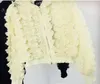 여자 자켓 스프링 가을 지퍼 셔츠 패션 패션 중공 달콤한 바디 주름 스탠드 고리 짧은 재킷 코트 학생 스웨트 셔츠