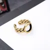 Anelli in stile punk anelli hip hop retrò semplice anello semplice coppia elegante lettera ornamenti gioielli di moda unisex