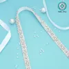 Bröllopsbågar (1 st) Strass brudbälte Diamantklänning med kristallbåge för tillbehör WDD1058