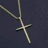 Collane con ciondolo SUNSLL Design Grande Croce di zirconi placcati in oro Moda Collana di gioielli in rame squisito Regalo per la fede