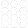 Wallpapers 12Pcs Hexagon Acoustic Absorption Panel Board Polyester Fiber Felt Soundproofing Insulation Beveled Edges Wall Tiles 28GF
