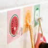 2021 Fruit Seamless Adhesive Hook Waterproof Transparent Strong Stick Hook Kitchen Wall Hanger