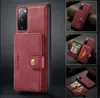 Luxury Jeehood Leather Pu Wallet Case Löstagbart magnetkorthållare för iPhone 14 13 12Pro 12 11 Pro 7 8Plus Samsung