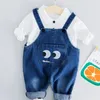 Babykleding voor baby meisjes kleding set herfst winter geboren jongens T-shirt broek pak kostuum 210429