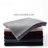 Fashion cashmere scarf men knitting scarfs classic brand designer Warm soft Double sided scarves