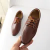 Hommes Oxford imprime Style classique chaussures habillées en cuir vert jaune café à lacets mode formelle affaires