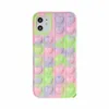 Funda protectora para iPhone, juguetes de burbujas, funda para teléfono, juguete de descompresión de silicona para apretar, venta al por mayor