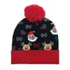 Vinter varm hatt hårboll jul älg snögubbe knit hatt vuxen halloween ull hatt akryl varm stickad mössa