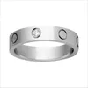 Kvinnor Män älskar ringskruvdesign High End Jewelry Mens Diamond Titanium Steel Simple Par Rings Designer Silver Rose Gold Color 6586425