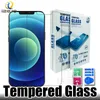 9h härdade glasskärmsskydd för iPhone 14 13 12 11 Pro Max XR XS 8 Plus 2.5D Ultratunn Transparent Front Protective Film izeso