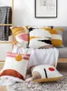 Cojín / almohada decorativa Cojín geométrico abstracto 45x45 cm funda de almohada suave y acogedor bordado decoración del hogar para sala de estar niños bloque de color
