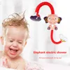 Éléphant Motif Robinet Bébé Eau Jeu Pommeau De Douche Électrique Pulvérisation Jouet pour Enfants Natation Salle De Bains Bain Jouets Vente 210712