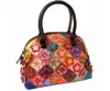 Sac à bandoulière en cuir de bonne qualité pour femmes, sac à bandoulière Design à carreaux multicolores, mode dames, sac fourre-tout bloc de couleur fleur