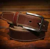 Belts Retro Top Layer Cowhide 3.8 Body Men's Belt Fashion Simple Vegetable Tanned Leather Needle Buckle