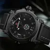 Relojes deportivos NAVIFORCE de lujo de marca superior para hombre, reloj de cuarzo Cuero militar para hombre, reloj resistente al agua para hombre, reloj Masculin292t