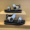 2021 Zomer vrouw muilezels wedge sandalen mode meisjes strand dikke bodem slippers platform lederen roze loafers sexy dame hoge hak glijbanen schoenen 35-41 met doos