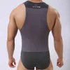 Brave Person Bodysuits High Elasticity One-piece Shapers 's Leotard Slim Corrective Body Building Men Singlet Underwear