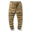 Mężczyźni Casual Cargo Spodnie Klasyczne Outdoor Army Taktyczne Spodnie dresowe Kamuflaż Wojskowy Multi Pocket Spodnie Męskie Spodnie 210723