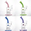 Roue Fliter Dome Perc Heady Glass Bong Narguilés Splash Guard Birdcage Percolateurs 8 pouces 5mm d'épaisseur Bongs 14mm Femelle Joint Tuyaux d'eau Rigs